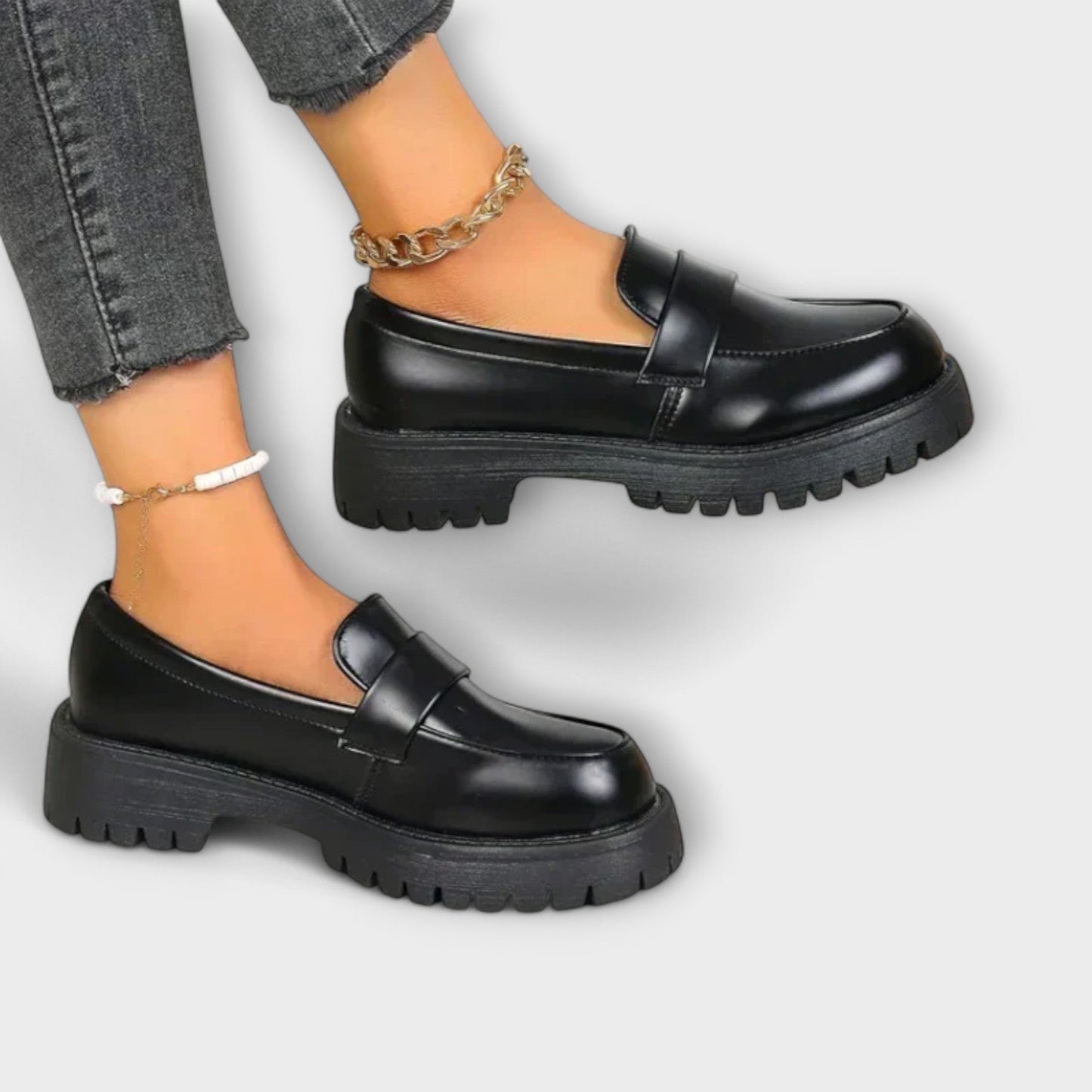 Stilfulde loafers til kvinder med grov sål