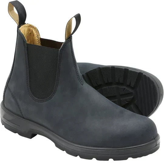 Støvler Herre Klassiske med Elastik og Kraftig Sål i Læderlook Boots