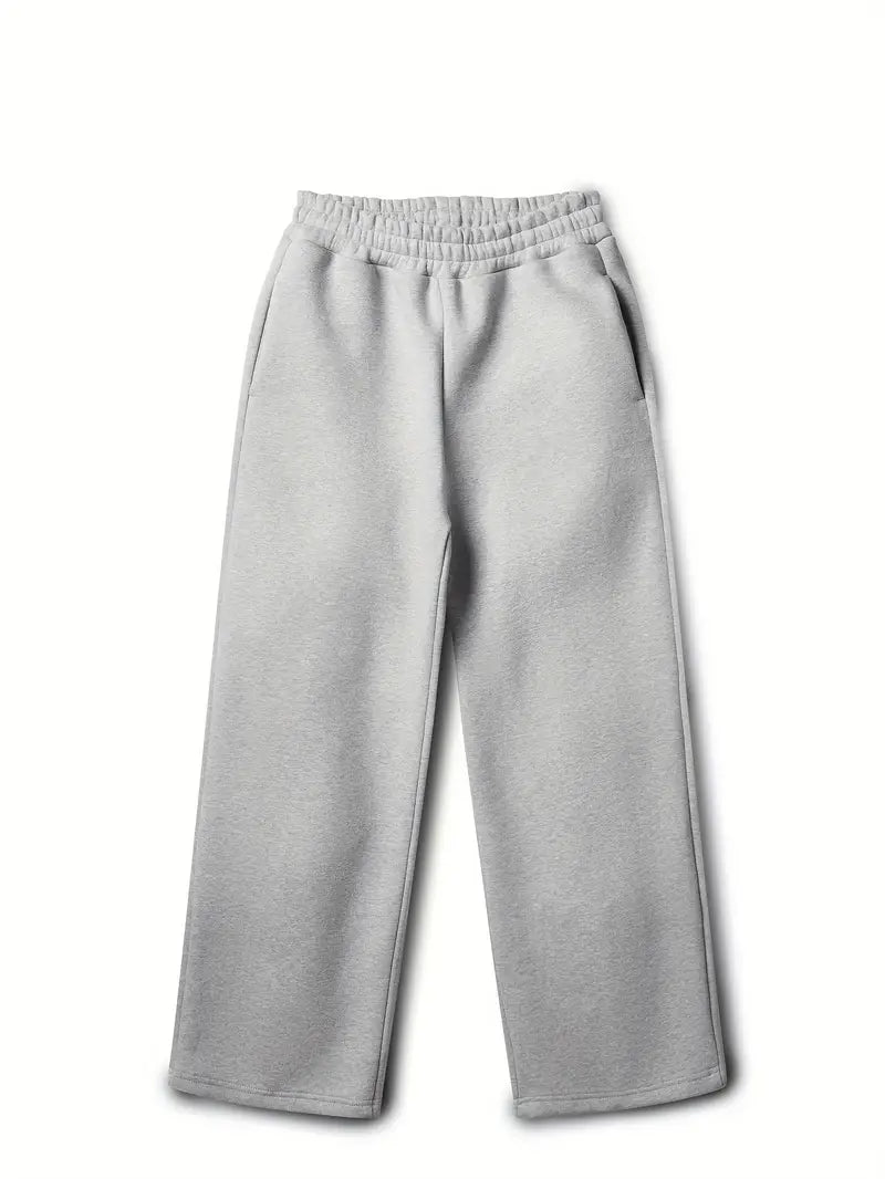 Joggingsæt Herre Varm Oversize Hoodie og Brede Joggingbukser