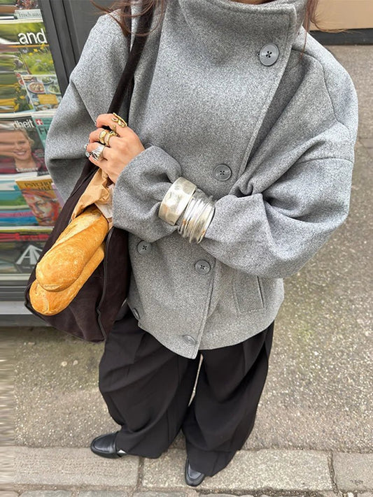 Clarissa Jacket with Stand Collar