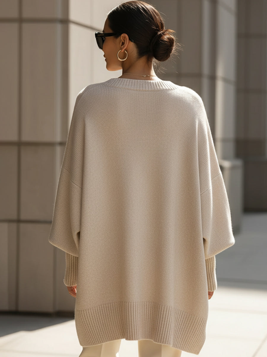 Strikket oversized jumper til kvinder