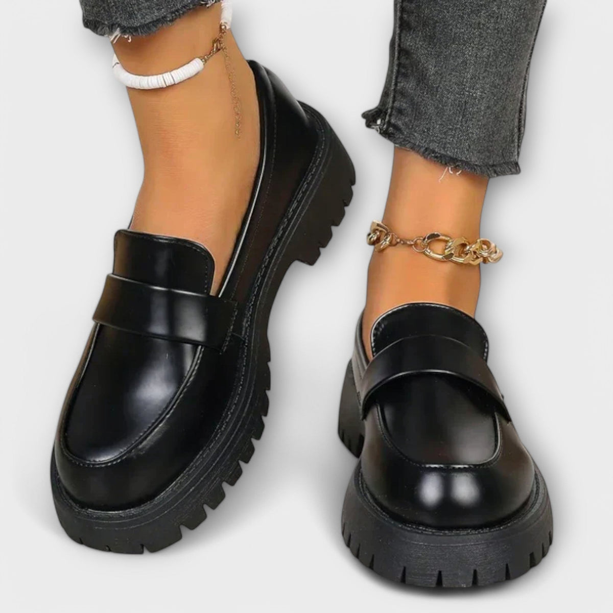 Stilfulde loafers til kvinder med grov sål