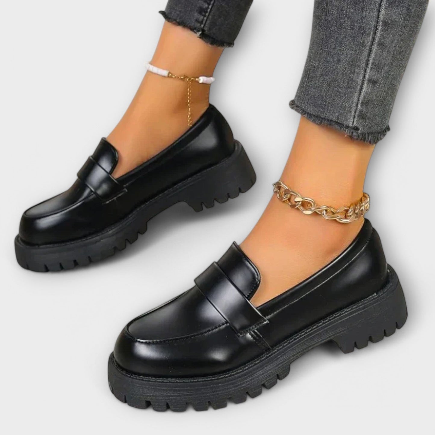 Stilfulde loafers til kvinder med grov sål