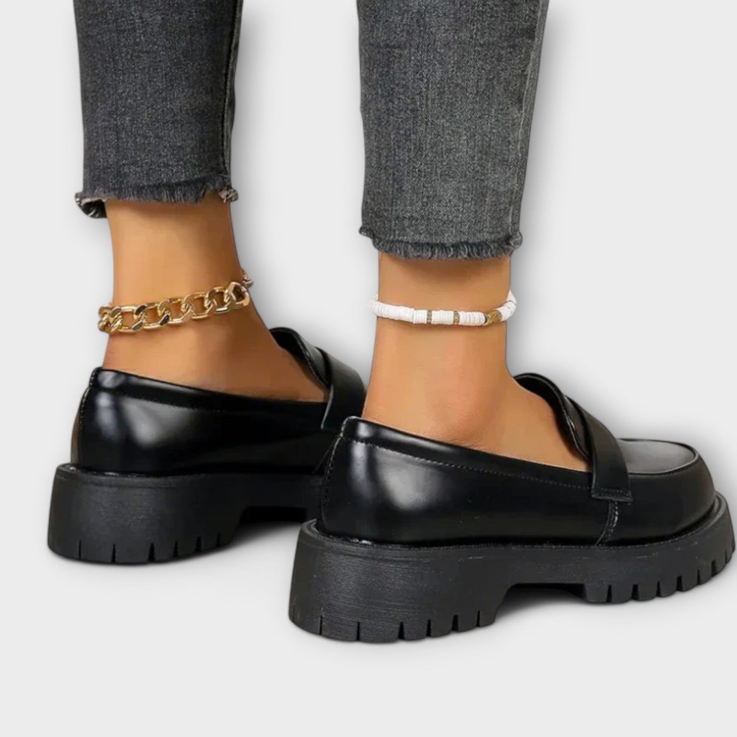 Stilfulde loafers til kvinder med grov sål
