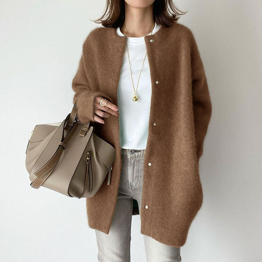 Strikket cardigan til kvinder med blødt design
