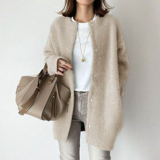 Strikket cardigan til kvinder med blødt design