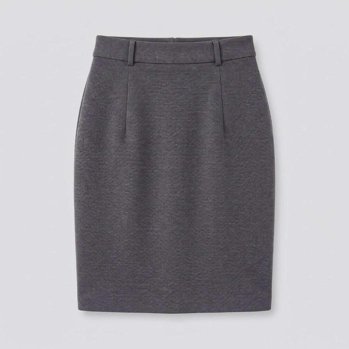 Nederdel Dame Knælang Pencil Nederdel med Høj Talje og Stretch