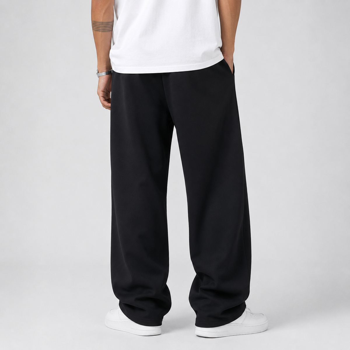 Joggingbukser Herre Varme Brede og Baggy med Snøre i Taljen og Lommer Sweatpants