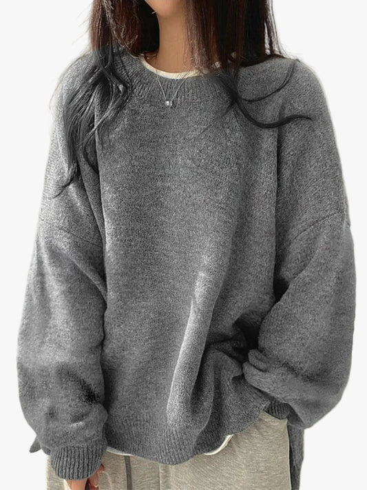 Half Zip Sweater Herre Varm med Høj Krave og Ribkanter Striktrøje