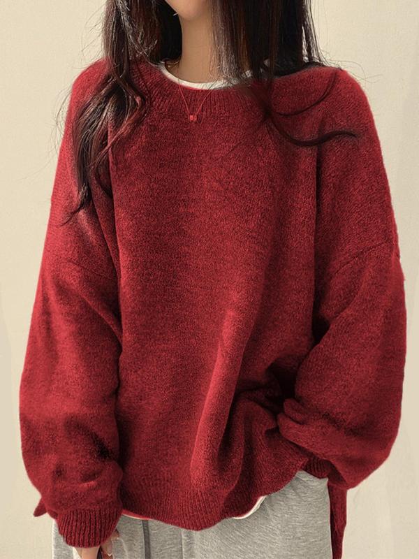 Half Zip Sweater Herre Varm med Høj Krave og Ribkanter Striktrøje